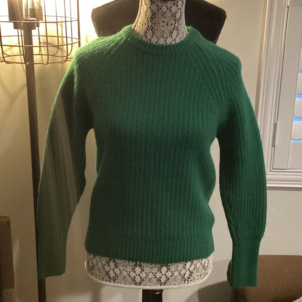 Emerald Green Barbour Crew Neck Sweater EUC